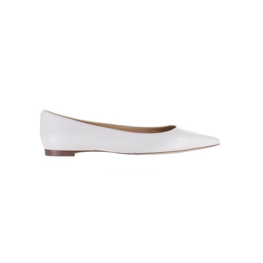 Sam Edelman Womens Sally Bright White Ballet Flats Size 9.5 Medium (B, M)